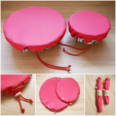2 charlottes couvre-plat 27cm+20