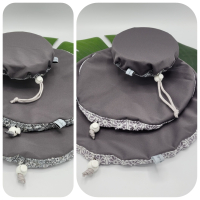 Charlotte couvre-plat gris