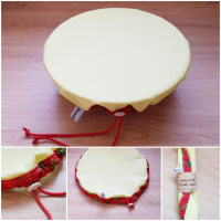 Charlotte couvre-plat 27cm-jaune-vert