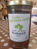 Lentilles au manchons confits 0.750 kg