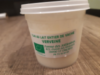Flan au lait entier de vache vervein