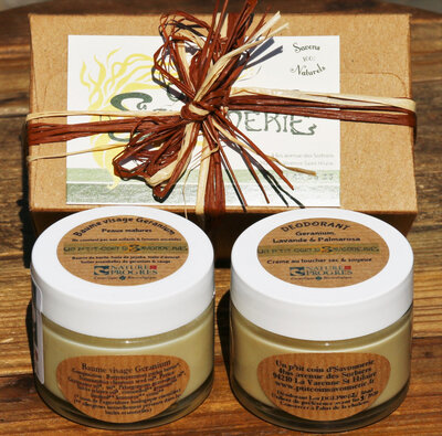Coffret déo et baume géranium fête des mères