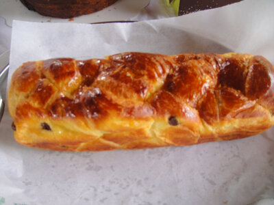 Brioche tressée raisins/orange