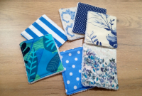 Lingette lavable 'azur'