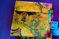 Pochette lavable 'vert'