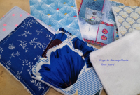 Lingette lavable 'blue jeans'