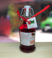 Sirop duo d'hibiscus et de menthe (sans arômes, ni colorants, ni conservateurs)