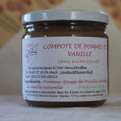 Compote pomme-vanille