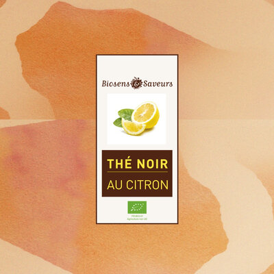 Thé noir au citron bio 100g