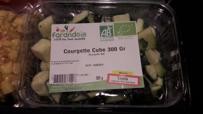 Courgette cube