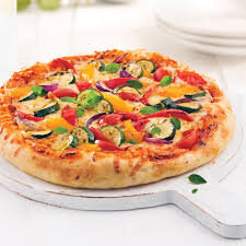 Pizza aux légumes d'alsace nouveaux, ail des ours