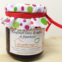 Confiture extra de melon framboises