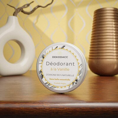 Déodorant 100% naturel à la vanille en pot