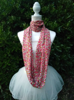 Double tour de cou d'été fleurs