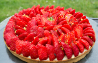 Tarte fraises pistache