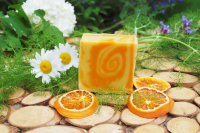 Savon surgras orange abricot ylang