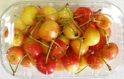 Cerises bicolores en barq. de 250g