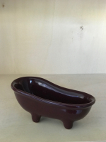 Porte-savon baignoire bordeaux