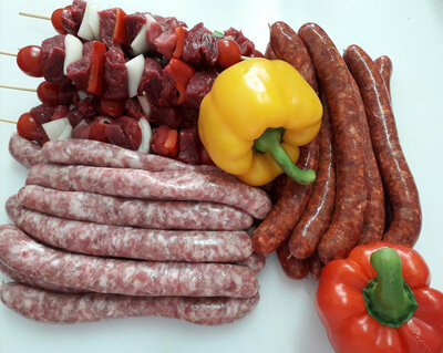 Barbecue brochettes boeuf