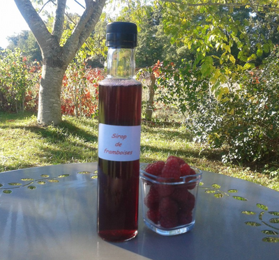 Sirop de framboises