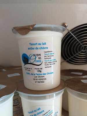 Yaourt nature au lait de chèvre