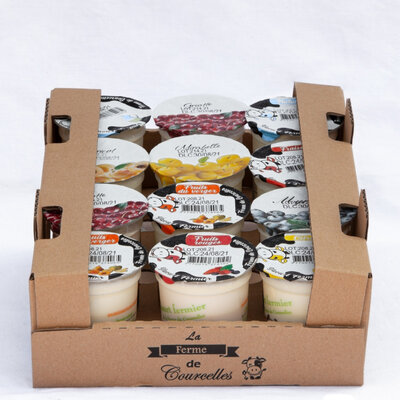 A*assortiment de yaourts