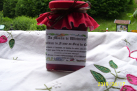 Confiture de fraise au grué de cacao