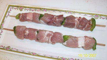 Brochettes porc