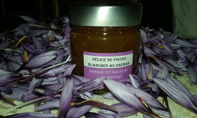 Confiture de figues blanches safran