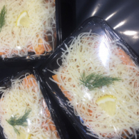 Lasagnes au saumon rose