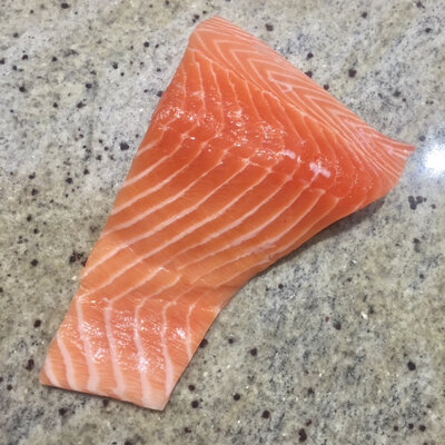 Pave de saumon rose sans peau