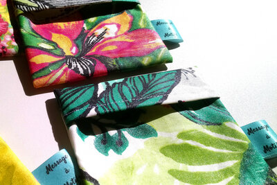 Pochette lavable 'floral'