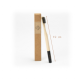 Brosse à dent adulte noire médium en bambou - image 6