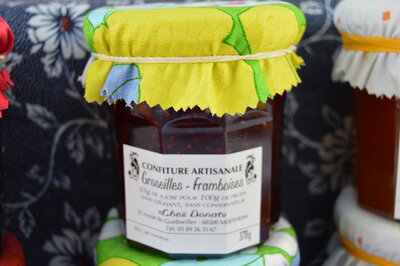 Confiture groseille - framboise