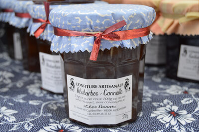 Confiture rhubarbe - cannelle
