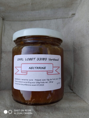 Confiture de nectarine