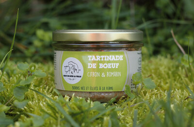 Tartinade de boeuf citron et romarin