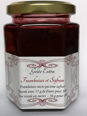 Gelée extra framboises et safran