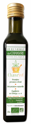 Huile vierge de chanvre bio