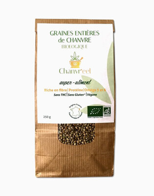 Graines entières de chanvre bio