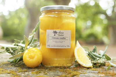 Citron confit en pot