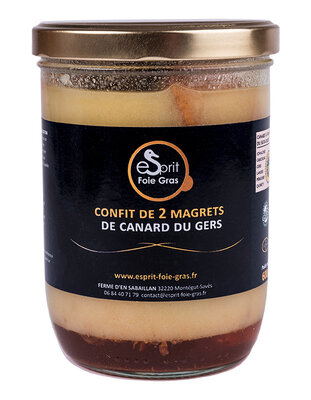 Confit de 2 magrets de canard du gers - 600 g