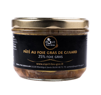 Pâté au foie de canard (25% foie gras) 200 g