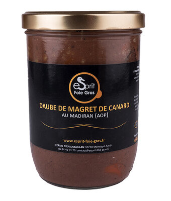 Daube de magret de canard au madiran - 650 g