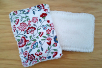 Eponge lavable microfibre 'fleurs ro