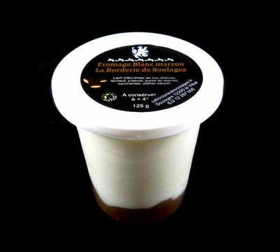 Fromage blanc aromatisé marron