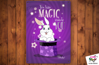 Lapin – grande déco en métal – magic inside you