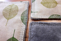 Eponge lavable microfibre 'feuille'