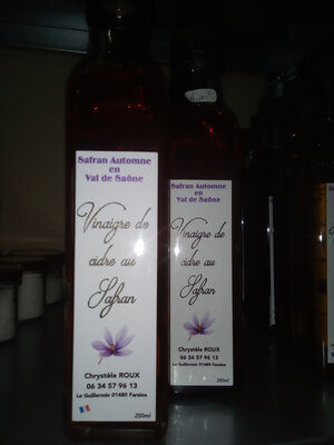 Vinaigre de cidre au safran