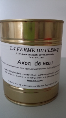 Axoa de veau 750g